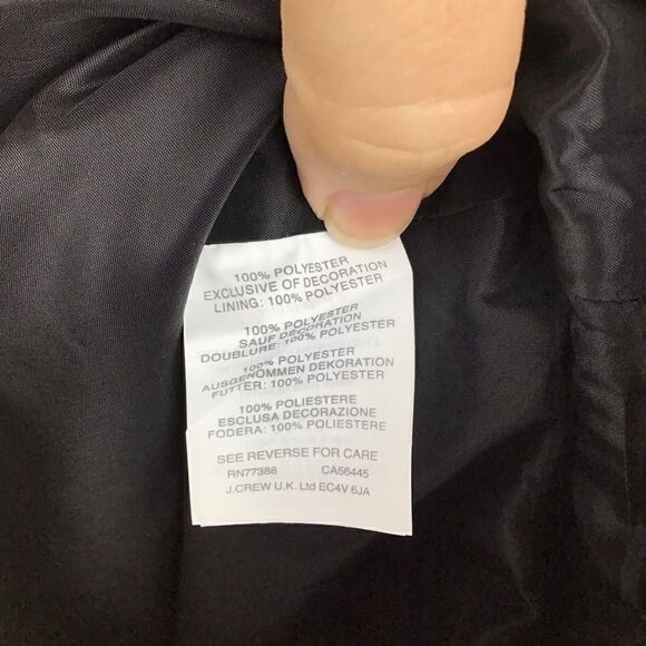 J. Crew Black / White Feather Print Mini Skirt - 0‎ - Picture 7 of 8